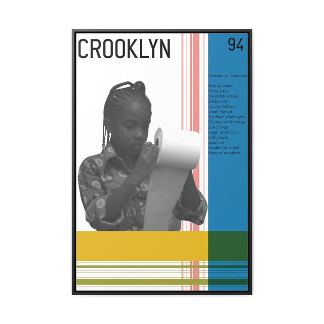 CROOKLYN - Minimalist Art Print-Vintage Inspired Poster-Modern Home Decor-African American Wall Art-Black Wall Art