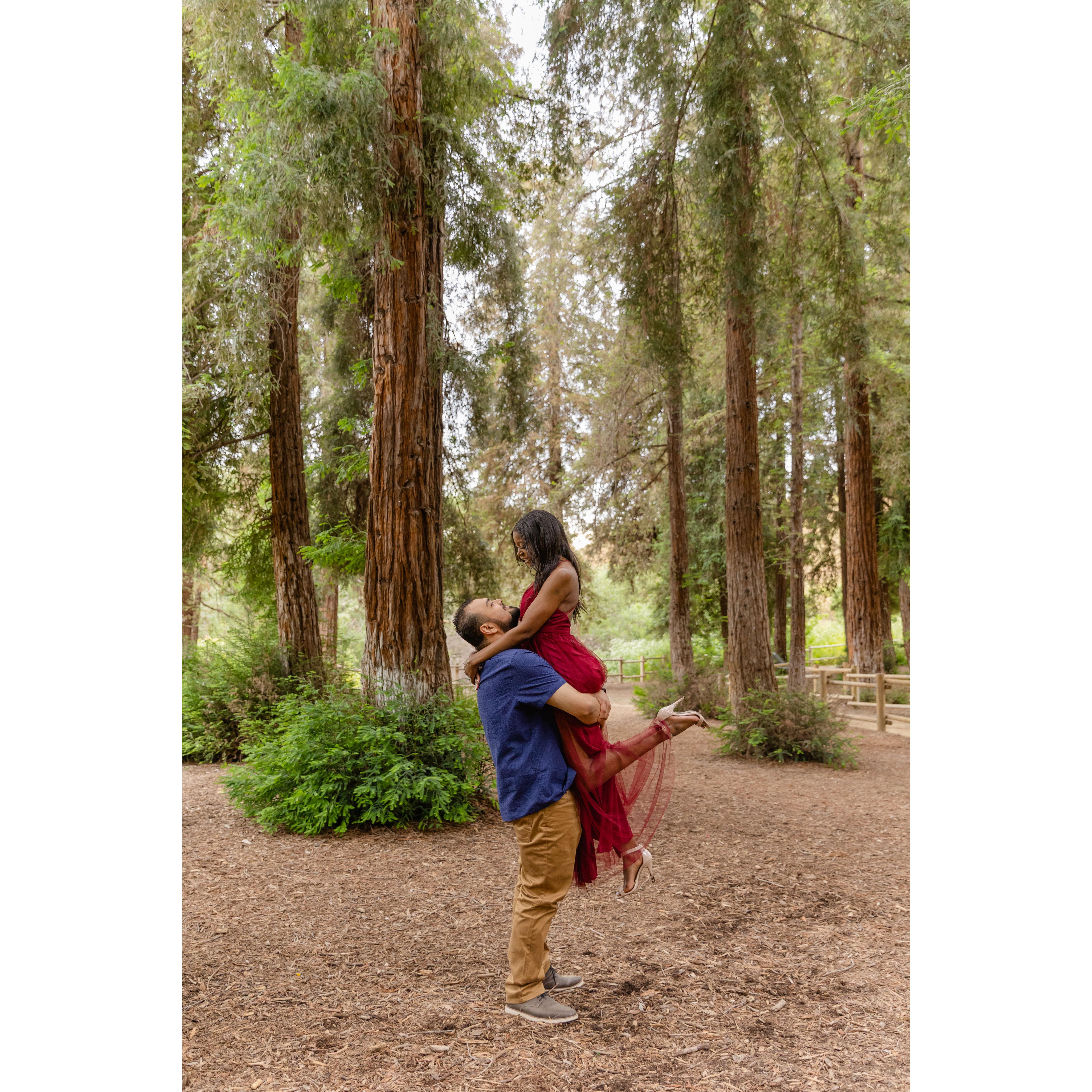 A peak into our engagement photo shoot.