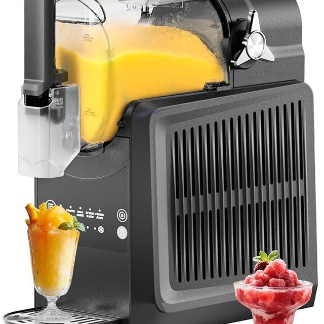 VNN Slushie Machine - 92 oz Slushy Machine for Home No Ice Needed, Frozen Drink & Slushie Machine, 5 Preset Programs, Auto-Clean, Suitable for Margaritas, Smoothies, Milkshakes, Black