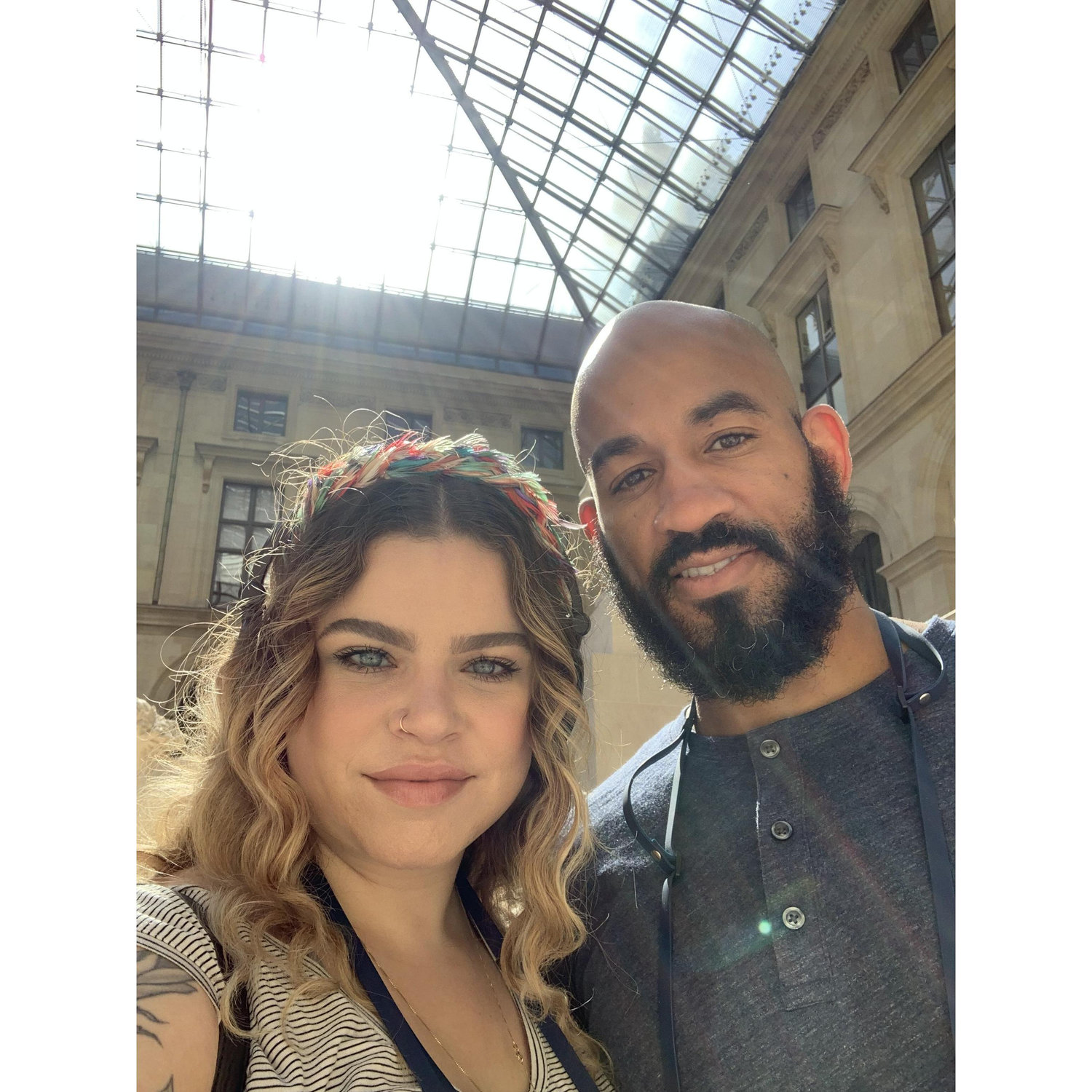 at The Louvre Museum