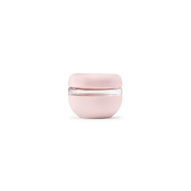 W&P Seal Tight Porter Lunch Bowl Container, Silicon with Glass, Leak & Spill Proof, Soup & Stew Food Storage, Meal Prep, Airtight, Microwave and Dishwasher Safe, BPA-Free, 16 oz, Blush
