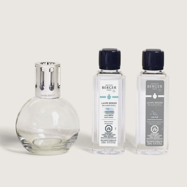 Essential Round Lamp Ritual Starter Kit with Air Pur So Neutral + Ocean Breeze