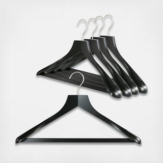 MAWA Houten Hanger, Set van 10, Bingo, Brede Schouders, Duurzaam, met Schouder Ondersteuning voor Jacks, Jassen en Blazers, Milieu-vriendelijk, FSC®-gecertificeerd, 360° Draaibare Haak, 45 cm, Beech