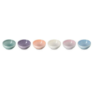 Vancouver Pinch Bowls, Set of 6 - Pastel Multicolor
