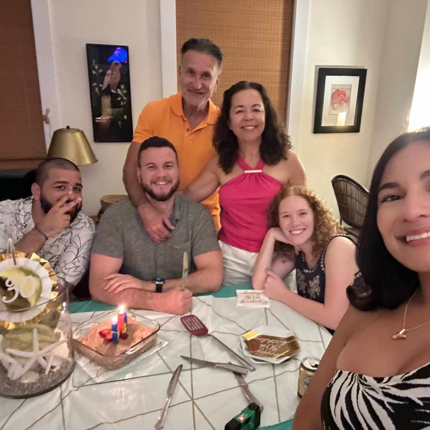 Celebrating birthdays on the annual beach trip, 2024!