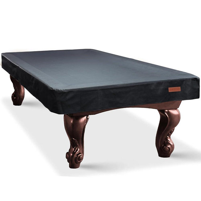 K-Musculo Pool Table Cover, Heavy Duty Leatherette Billiard Table Cover, Waterproof and Tearproof, 6.5/7/ 7.5/8/ 8.5/9 Foot Fitted