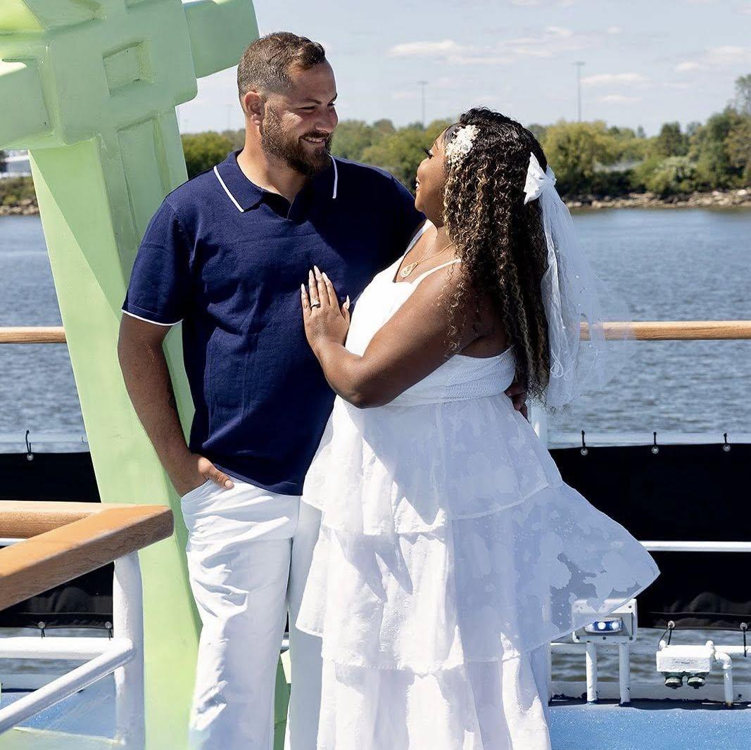 Our engagement photos shoot on the very boat we got engaged on.