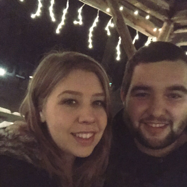 Our first picture of many at the Meriden Festival of Lights, December 2015.