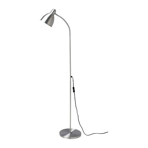 LERSTA Floor/reading lamp with LED bulb, aluminum
