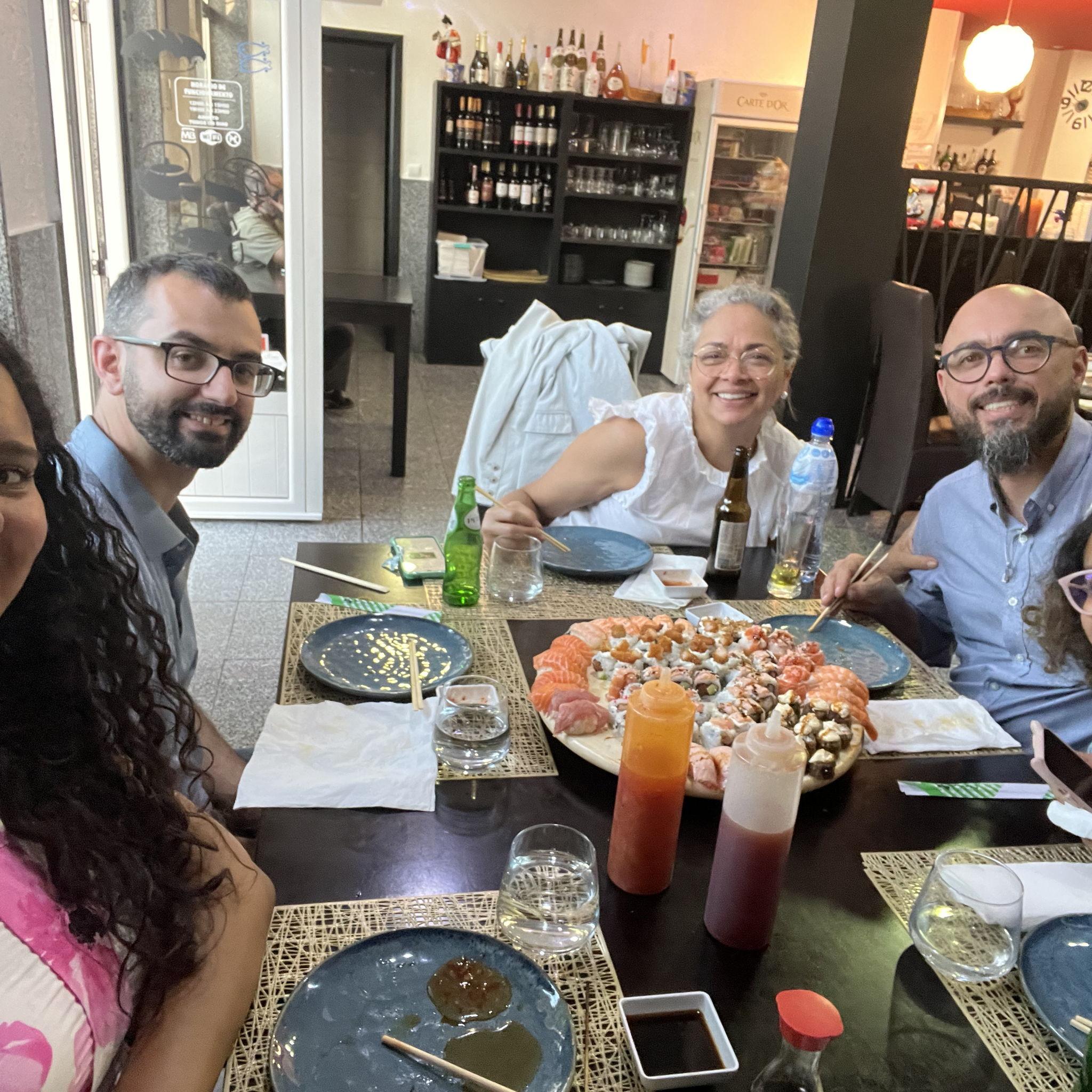 Sushi time with the Martins'