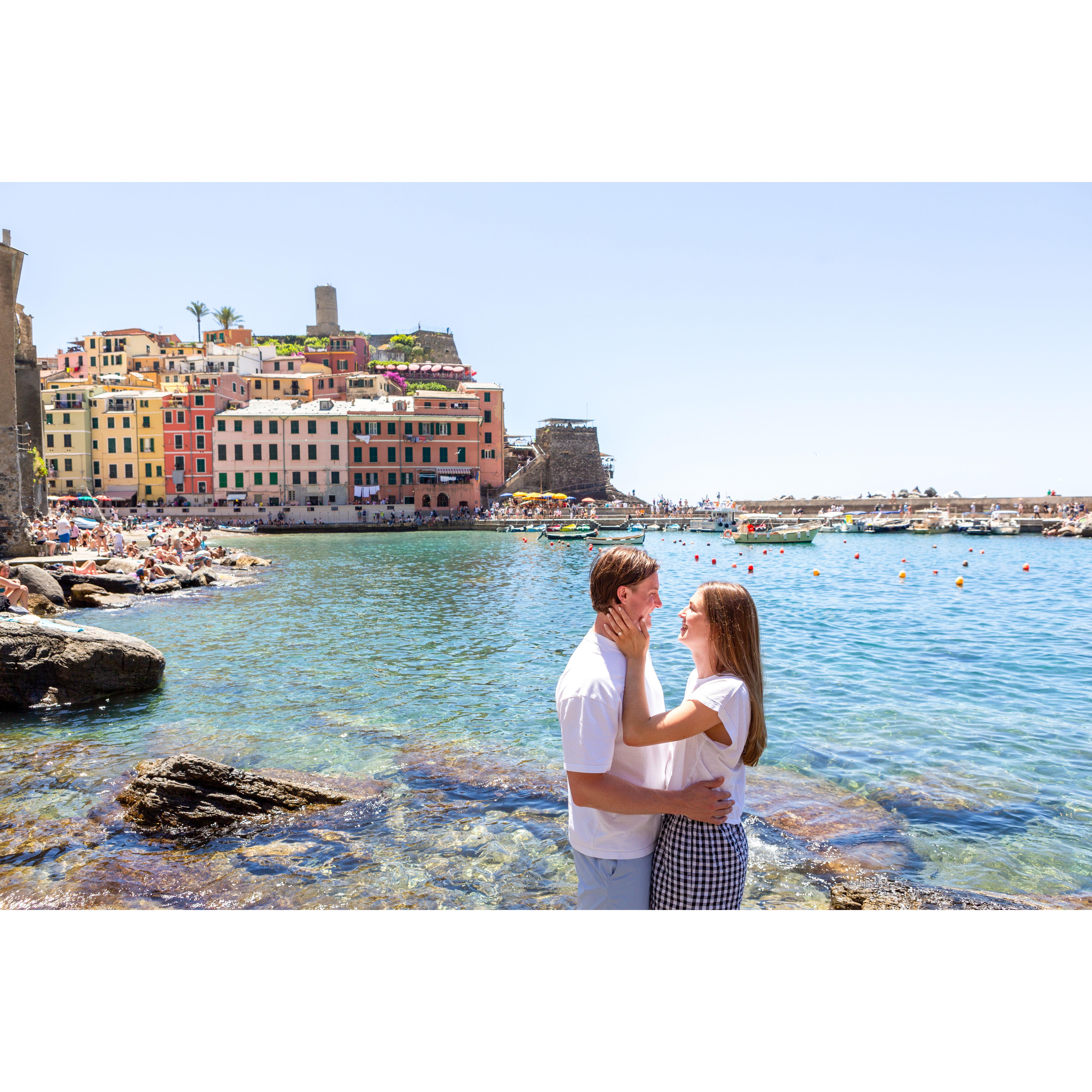 Engaged in Levanto, Italy - June 16, 2024