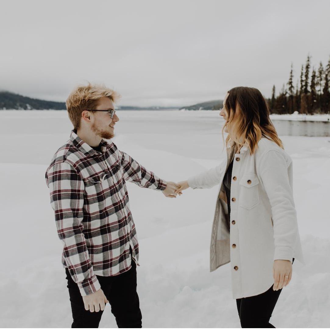 Our engagement photos by Maddy Hedman taken at Lake Wenatchee <3