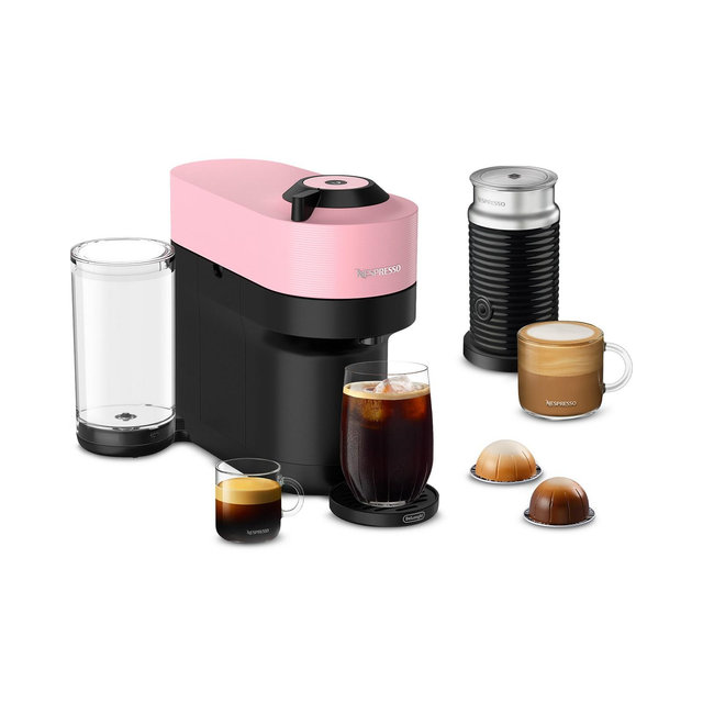 Nespresso Vertuo Pop+ Coffee and Espresso Maker by DeLonghi with Milk Frother, Candy Pink