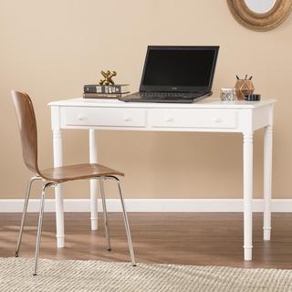 White 2-Drawer Writing Desk