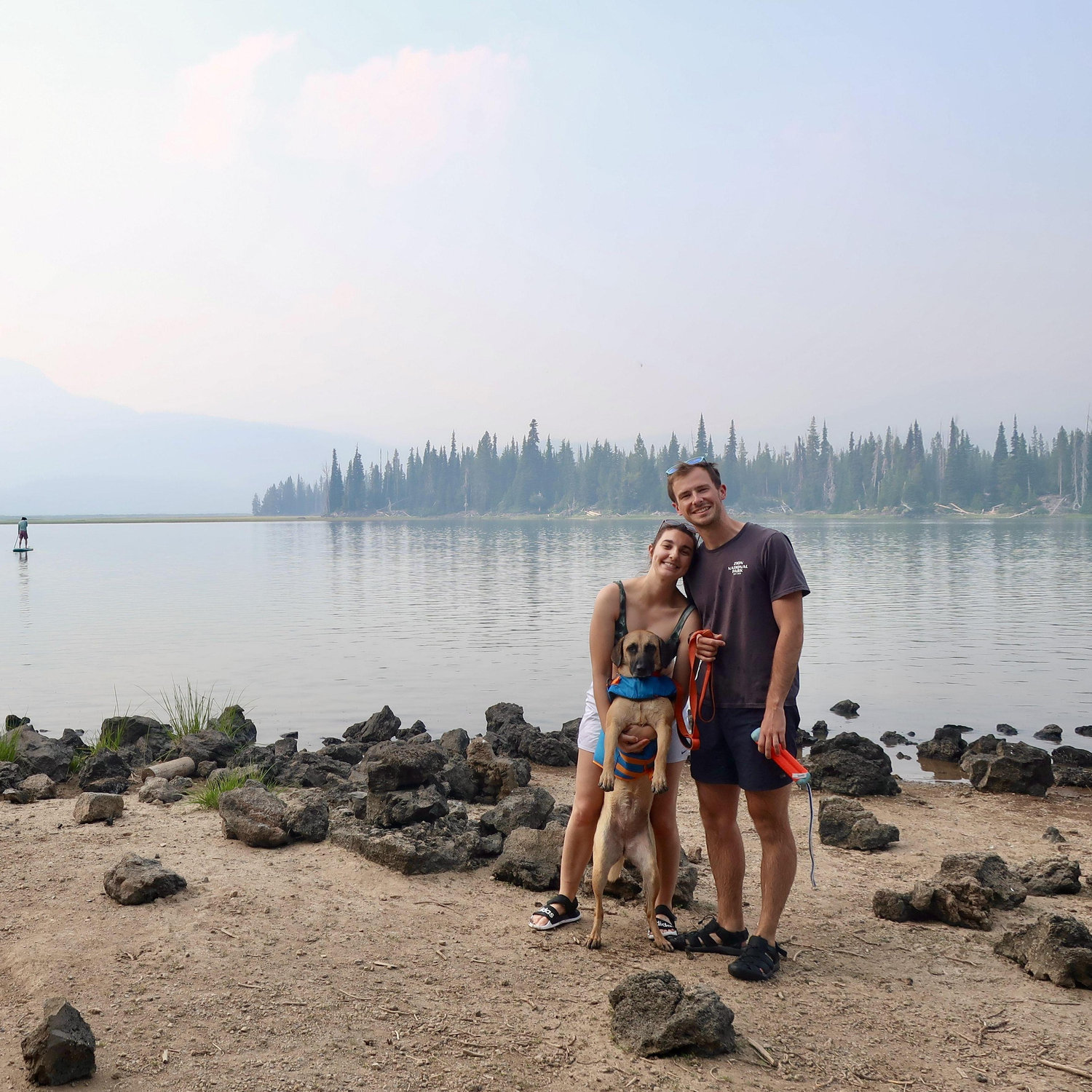 Lake day in Bend with the family