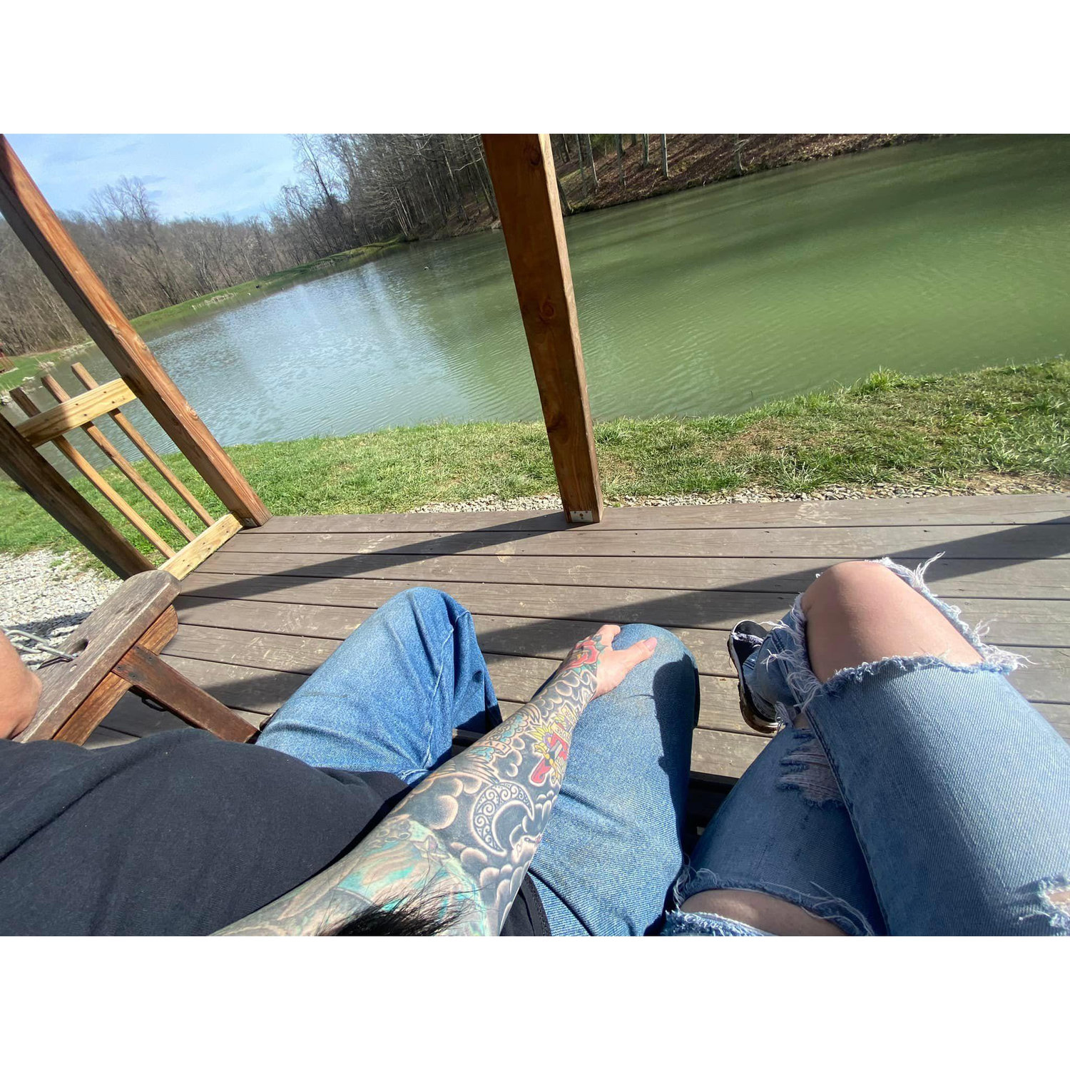 Porch Swing at the Farm