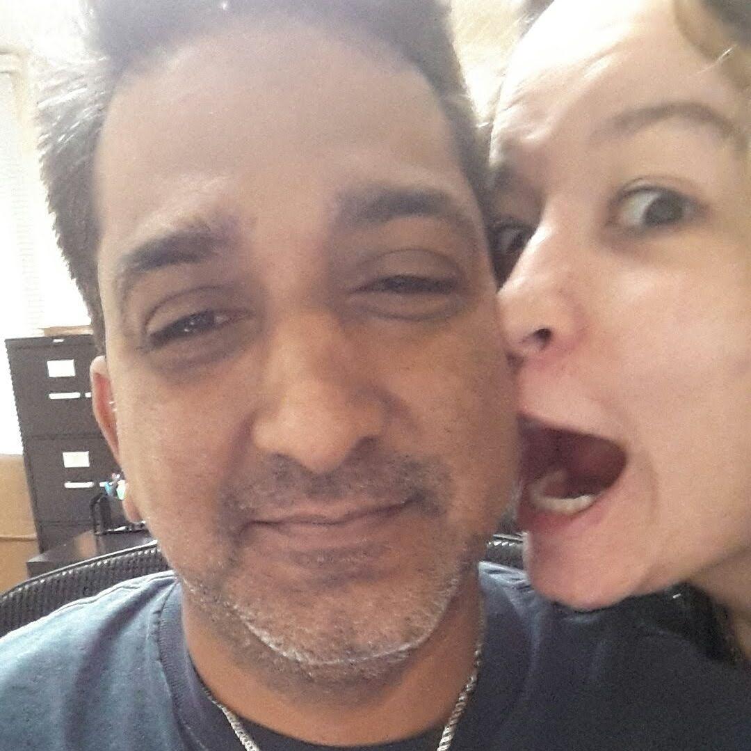 Maritza has been keeping Rudy on his toes since their coworker days...some things never change!