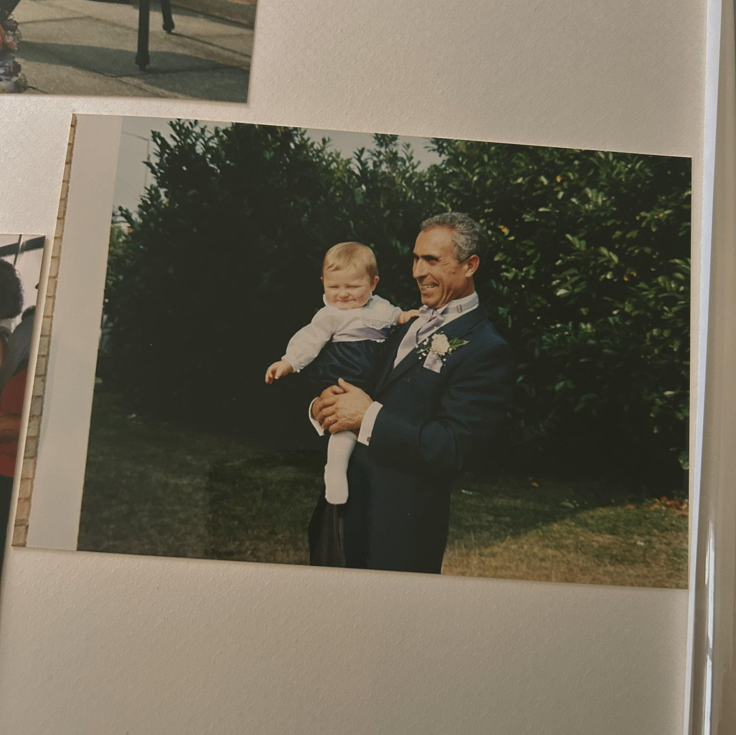 Nonno & chubby baby Nick (also known as ‘Buddha’).
