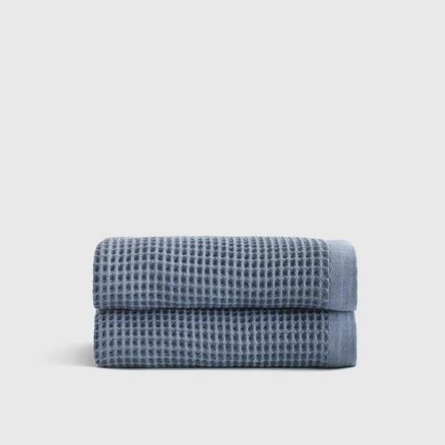 Organic Waffle Bath Towels (Set of 2)