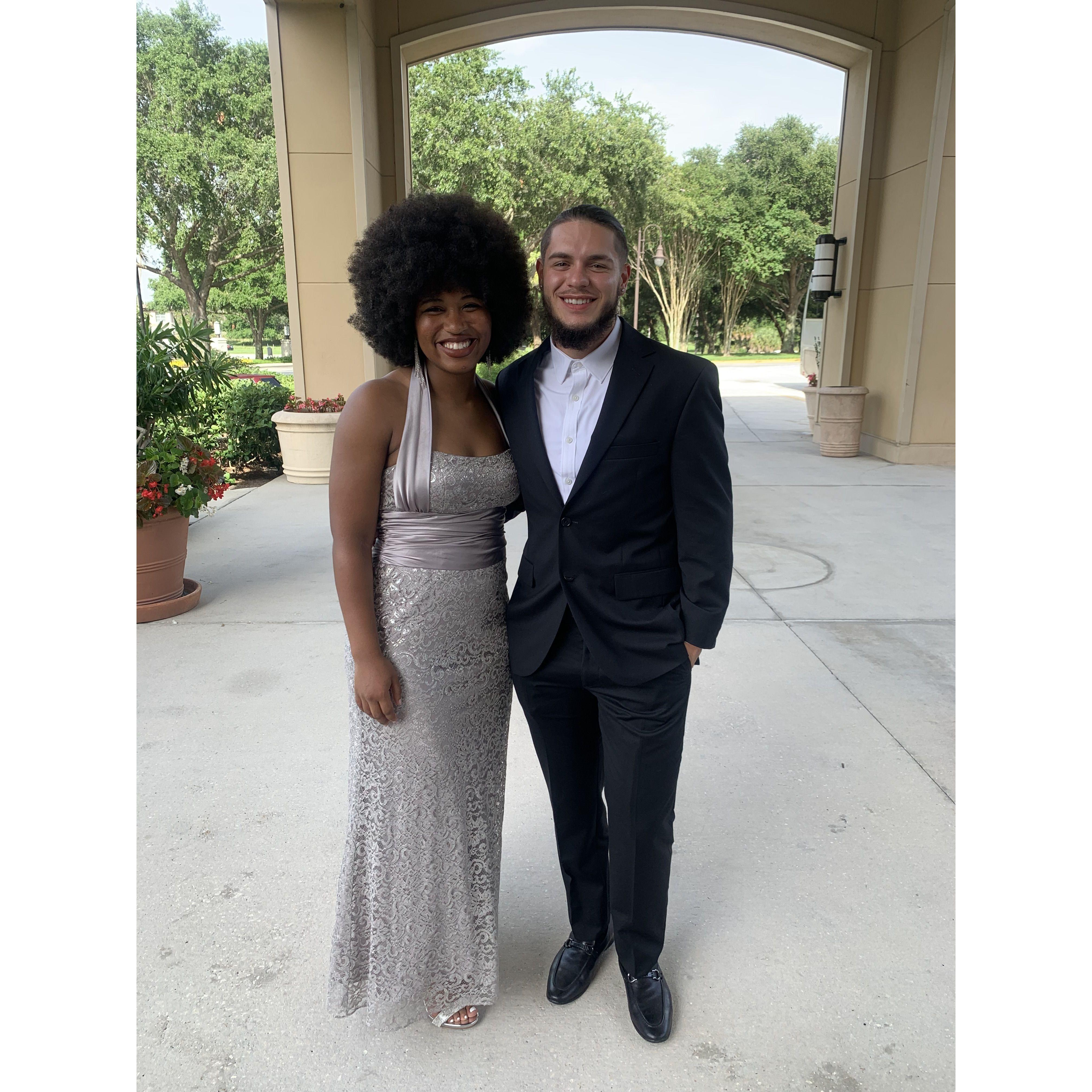 At the Faith and Freedom conference together and attended their Gala in our black tie attire. We even got to talk to and hear Alveda King speak!