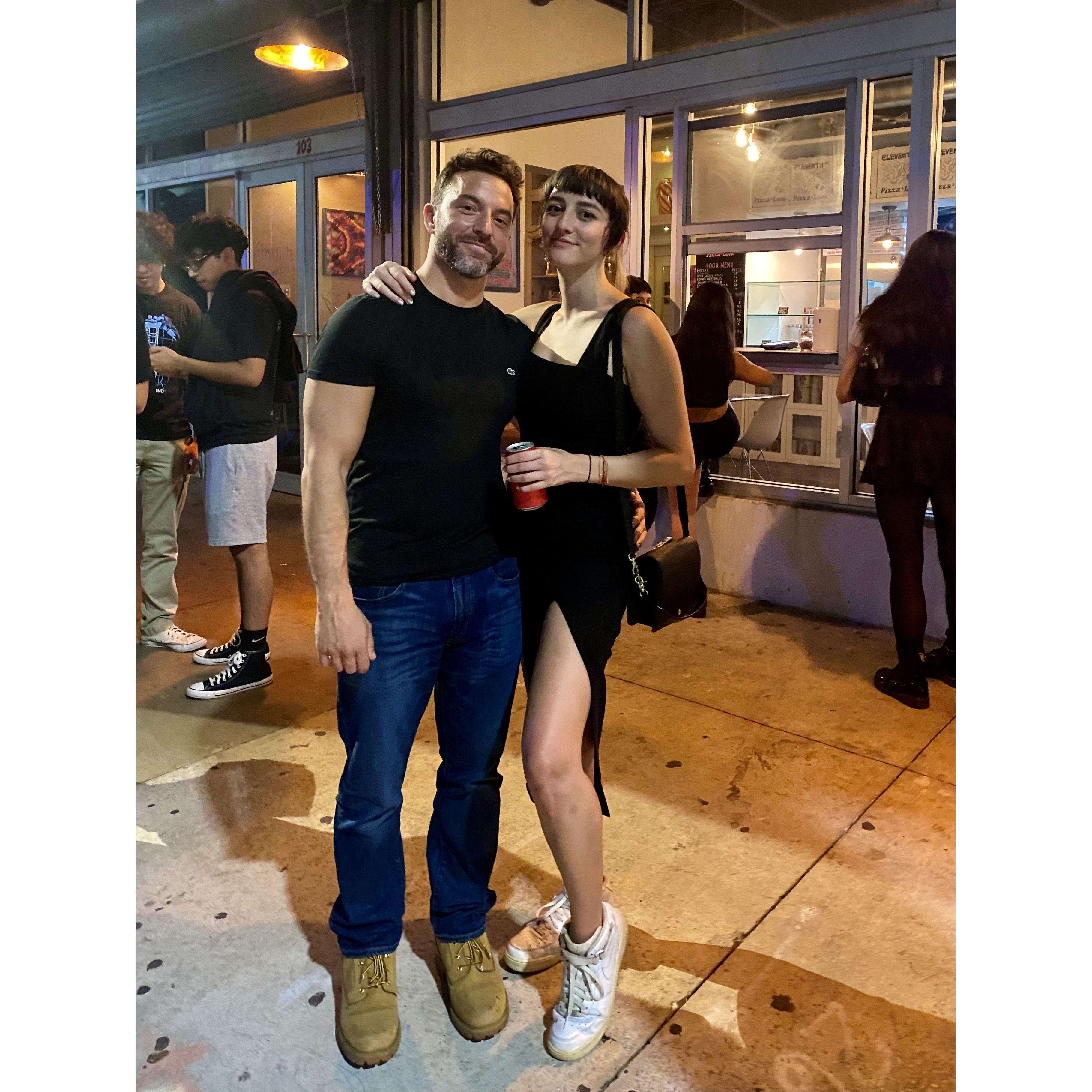 Our first photo together, taken May 28, 2022.