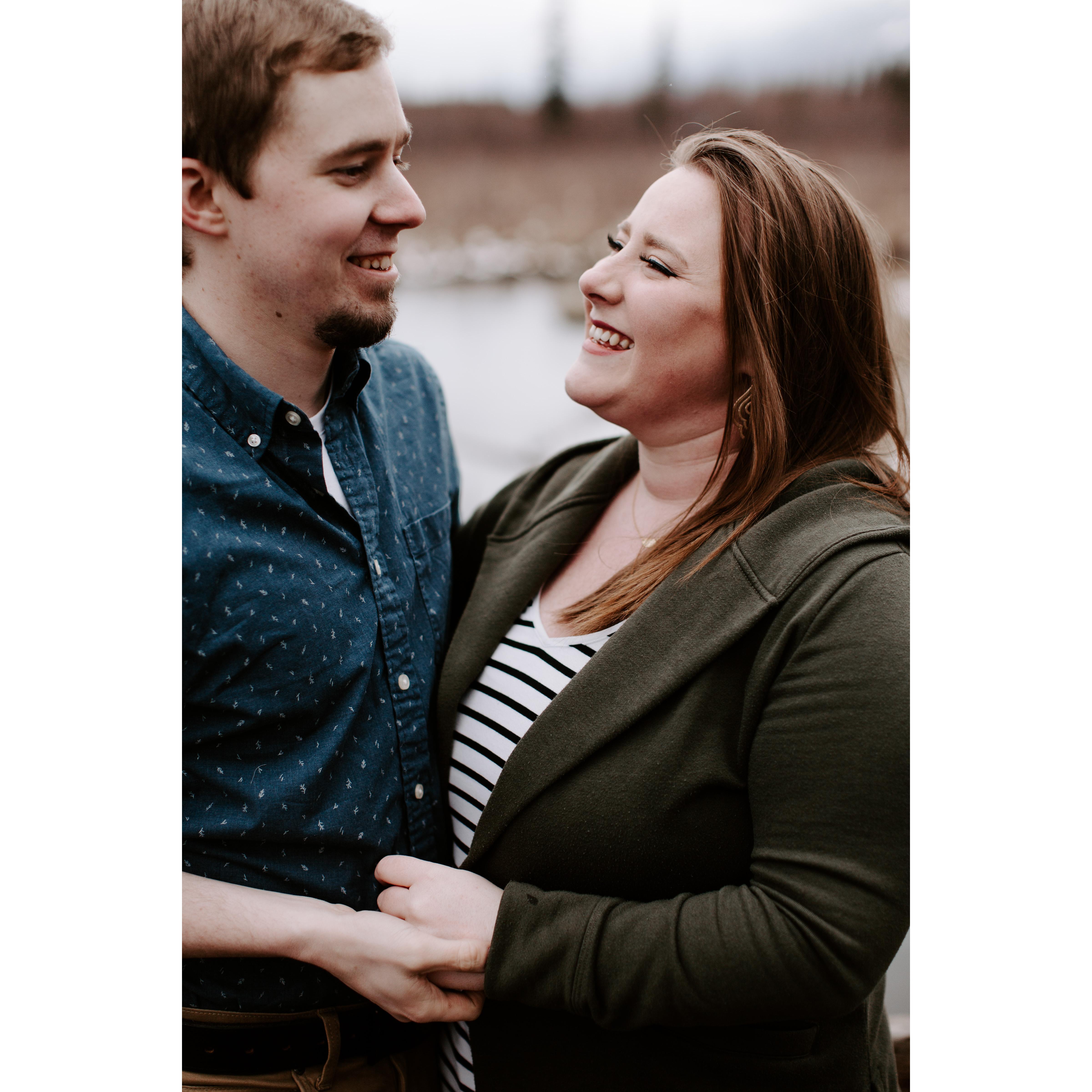 Engagement photos done in Alaska at Eagle River Nature Center by the amazing Sarah French.
Instagram: @sarah.french.photo
Facebook: @Sarah French Photo
Website: sarahfrenchphoto.com