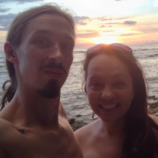 On the beach in El Salvador.
