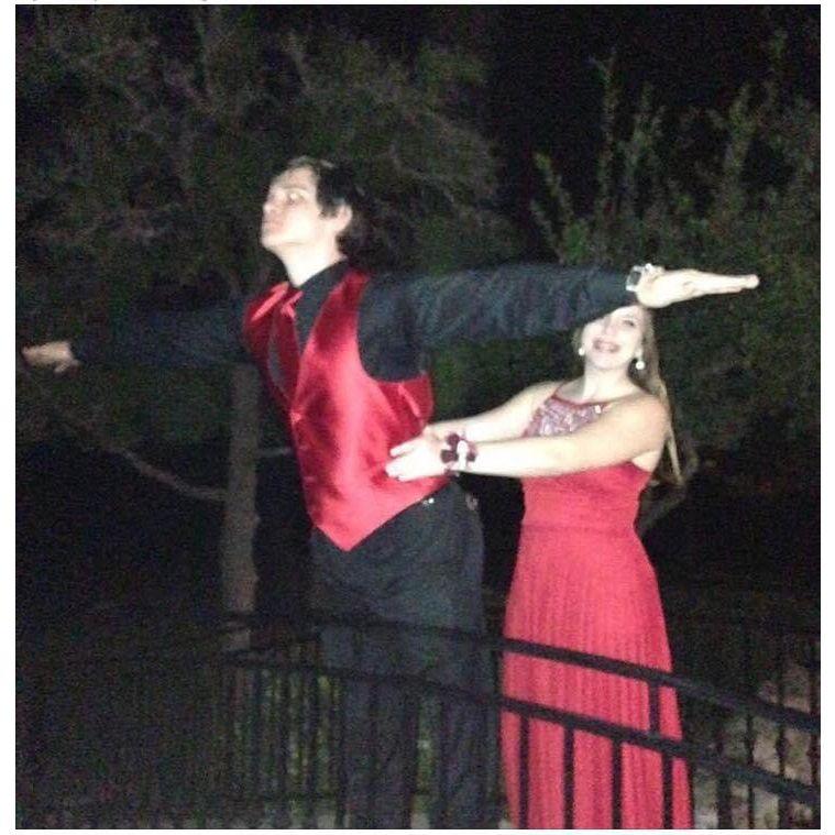 Our Titanic moment, Prom 2016. Tyler was a junior and I was a sophomore.