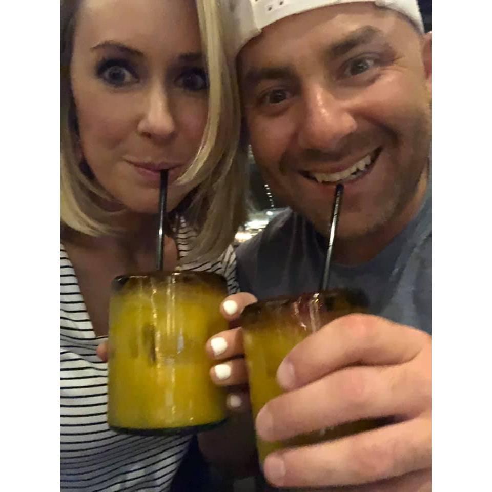 First date picture at Temazcal right before Cinco de Mayo. I was so nervous but got a little liquid courage from the margarita to ask him to take a picture with me. This was my favorite date to this day.