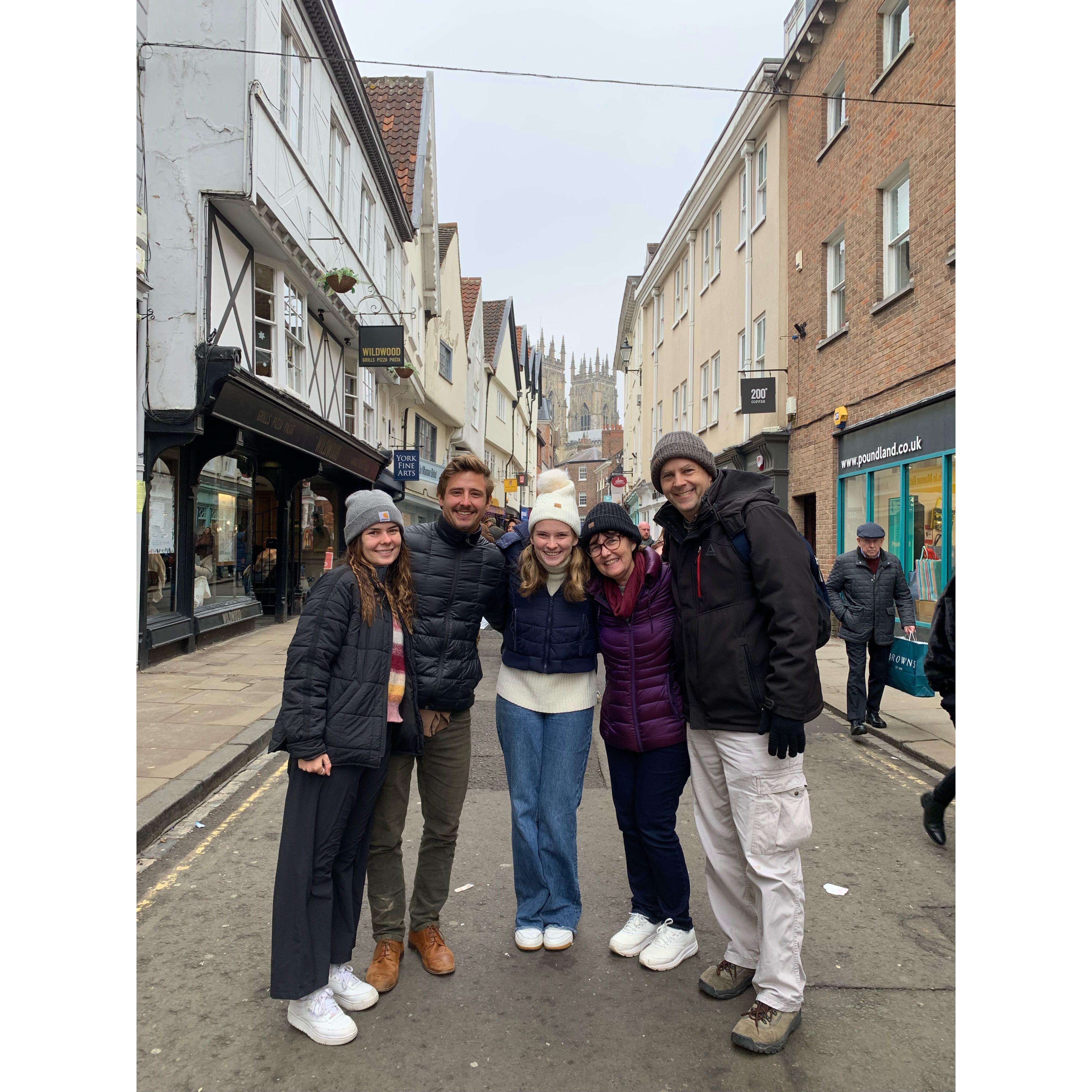 England with fam!