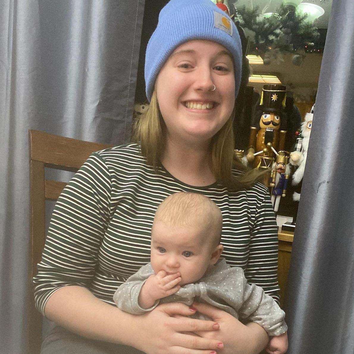 Baby Maia! 
Fun fact: Maia was the first baby Chloe ever held!!