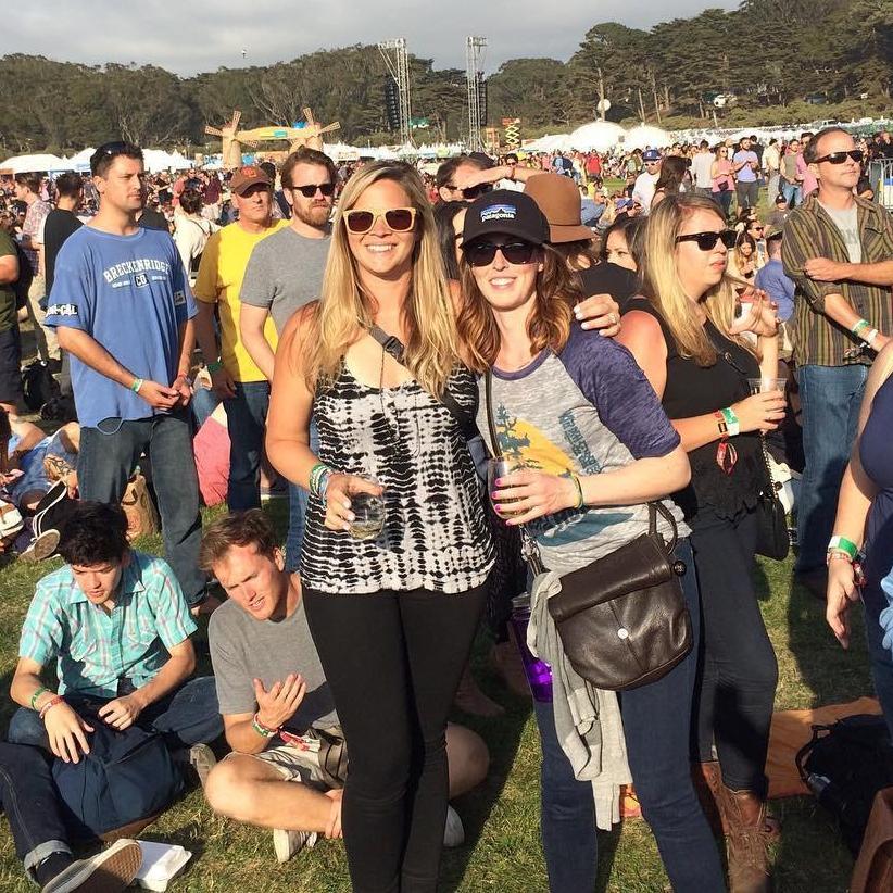 Alison and Alli at Outsidelands Music Fest, SF