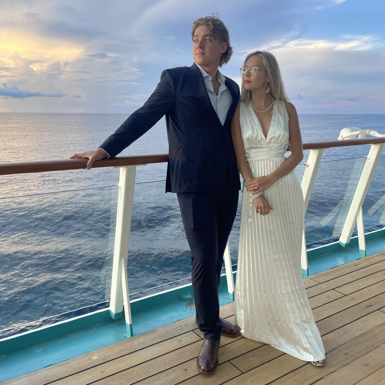Our first cruise together with Riley’s family!