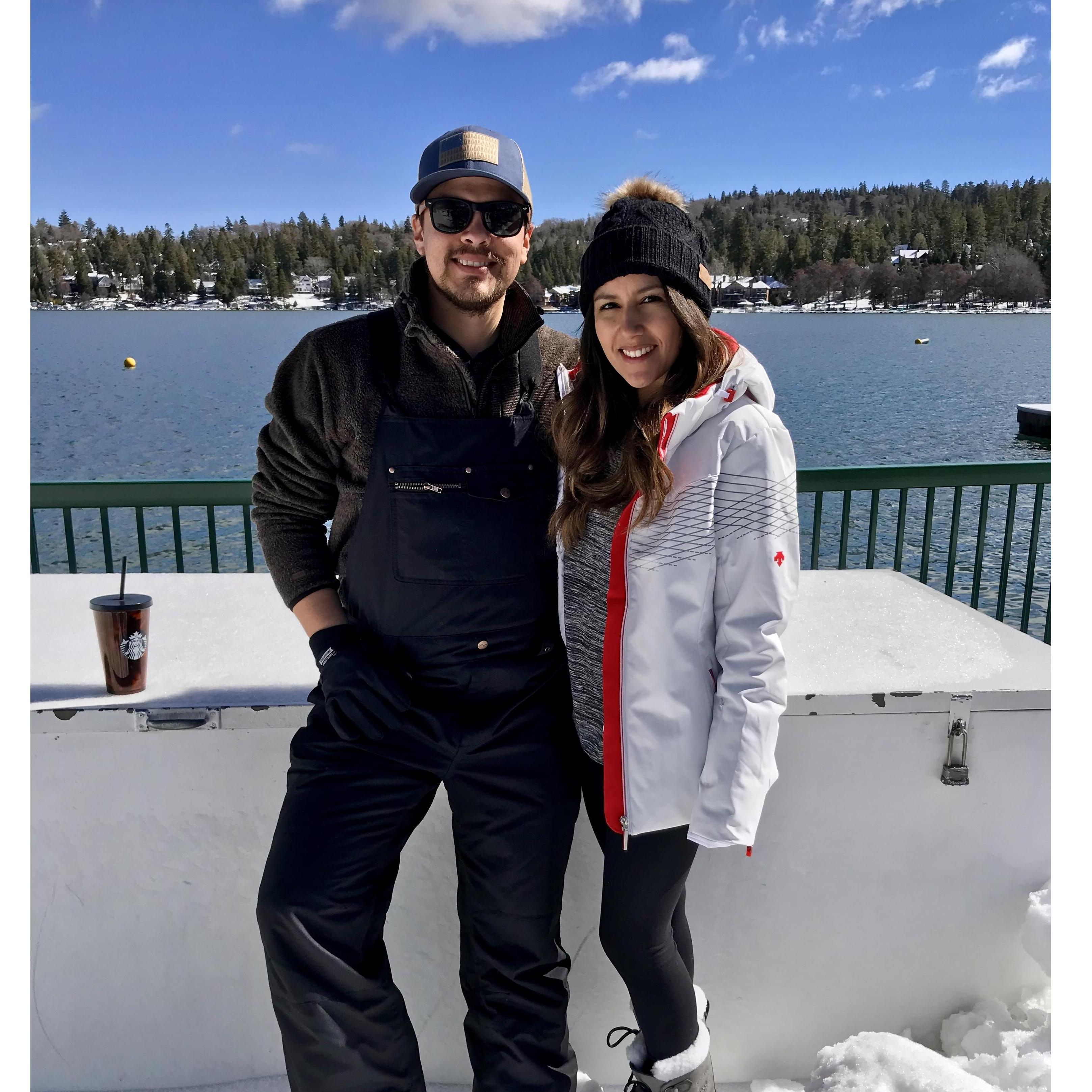 Keeping warm in Lake Arrowhead