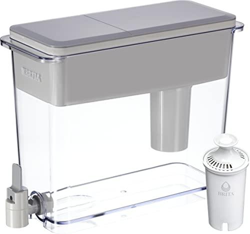 Brita XL 27 Cup Dispenser with 1 Standard Filter, Made Without BPA, UltraMax, Grey (Package May Vary)