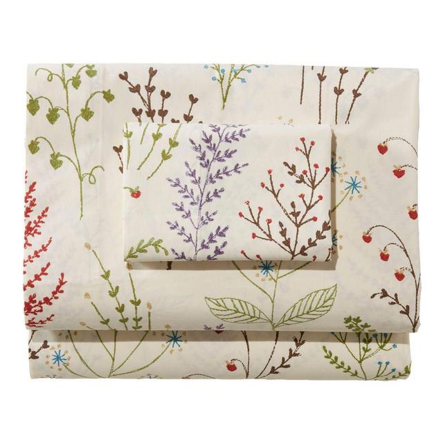 Botanical Floral Percale Sheets