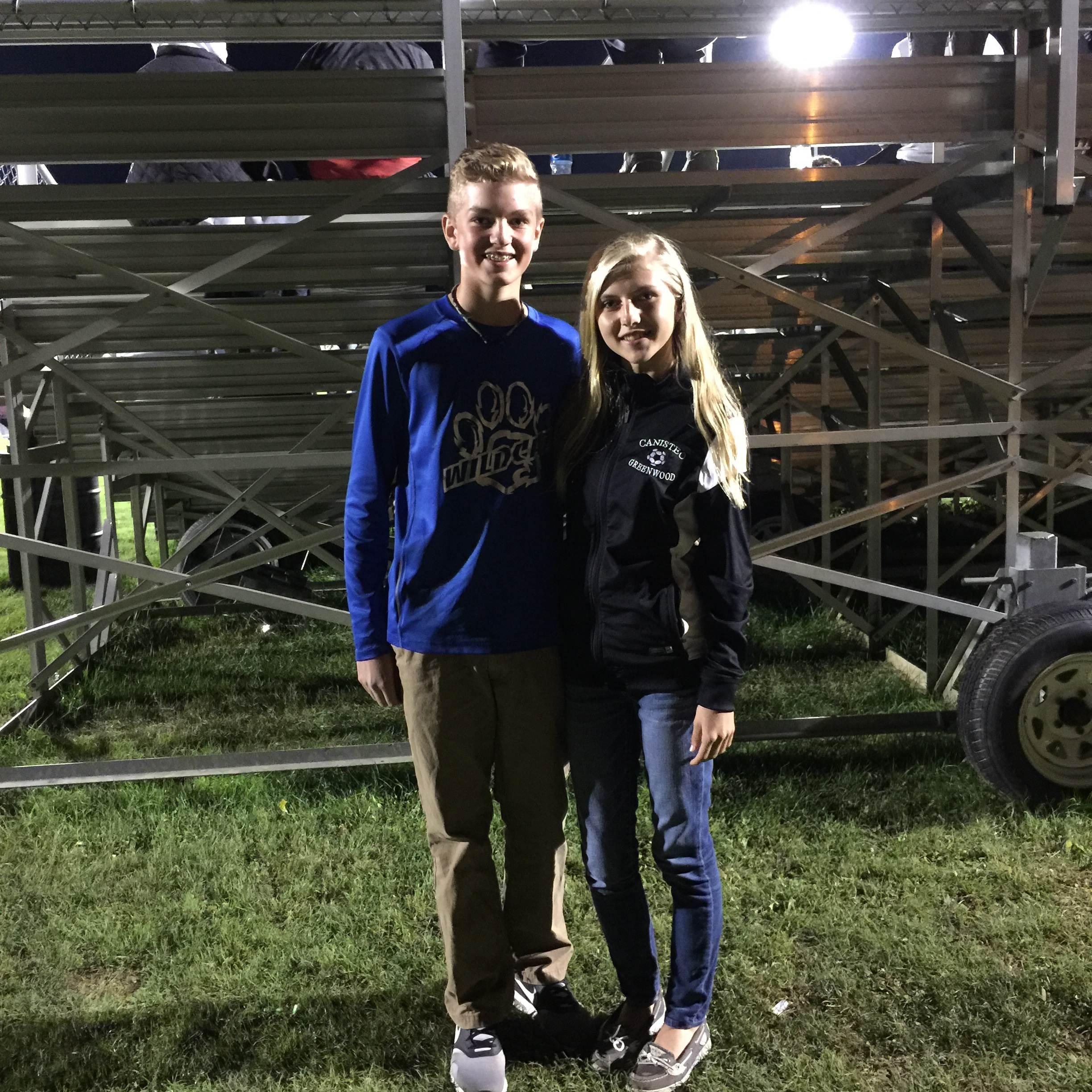 First soccer game together