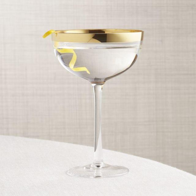 Pryce Gold Coupe Glass