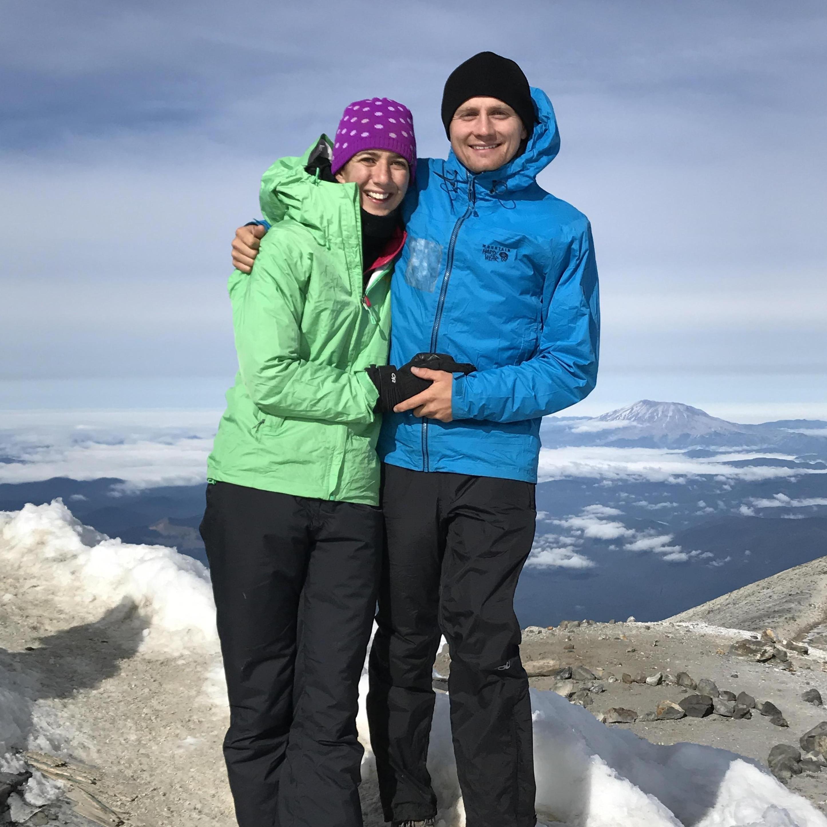 On top of Mt. Adams in WA!