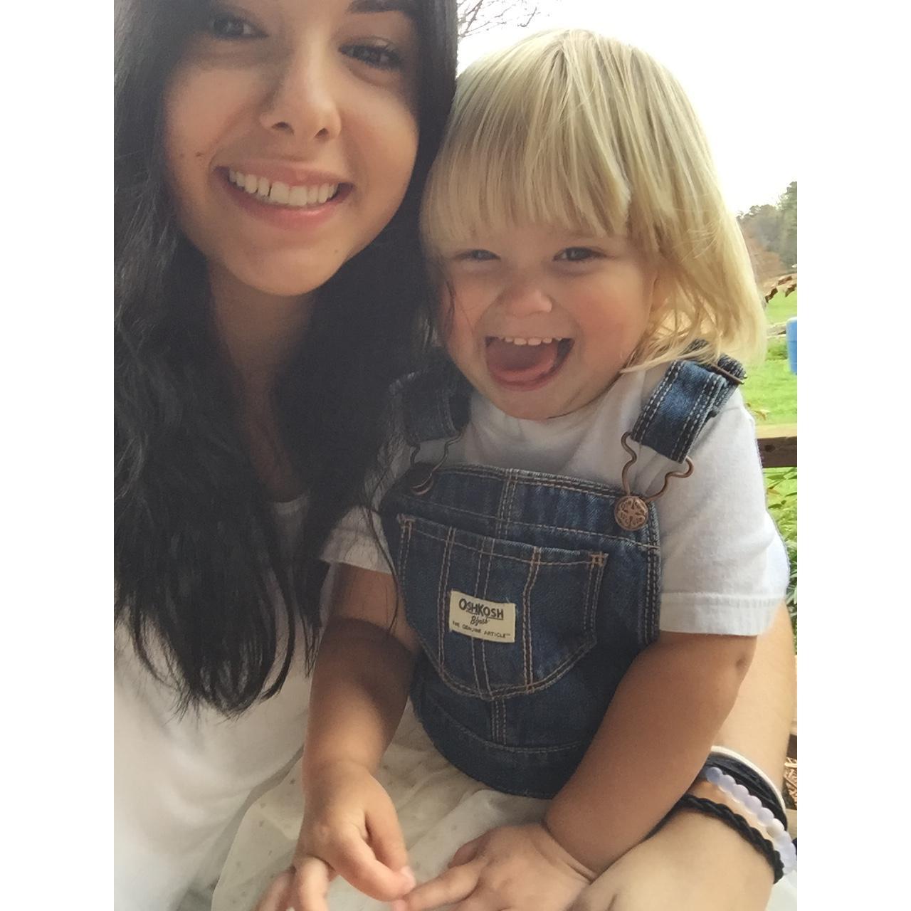 Layla and I when she was 2 or 3