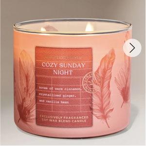 Cozy Sunday Night 3 Wick Candle