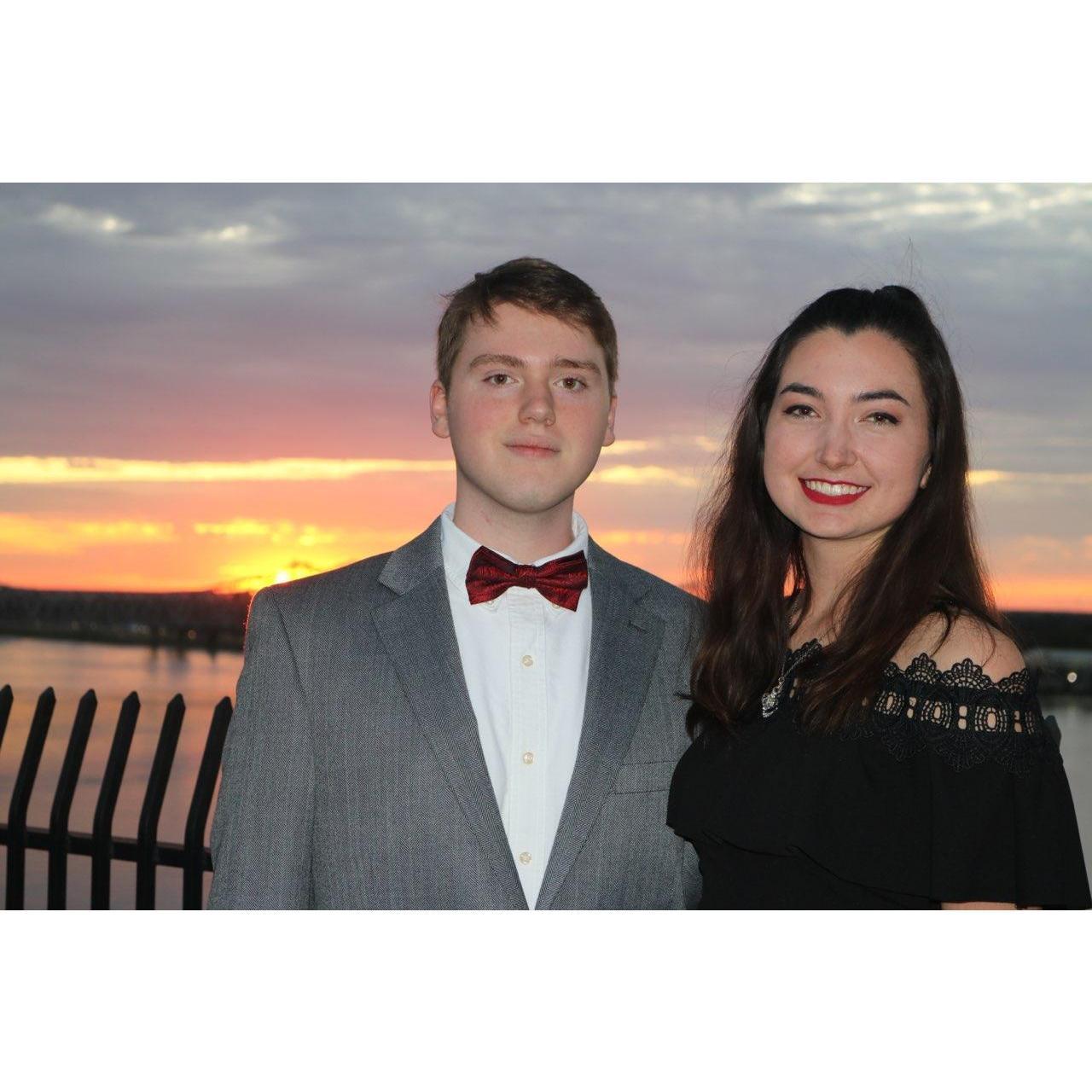 Highschool Senior Homecoming. This is the day after we made it official.