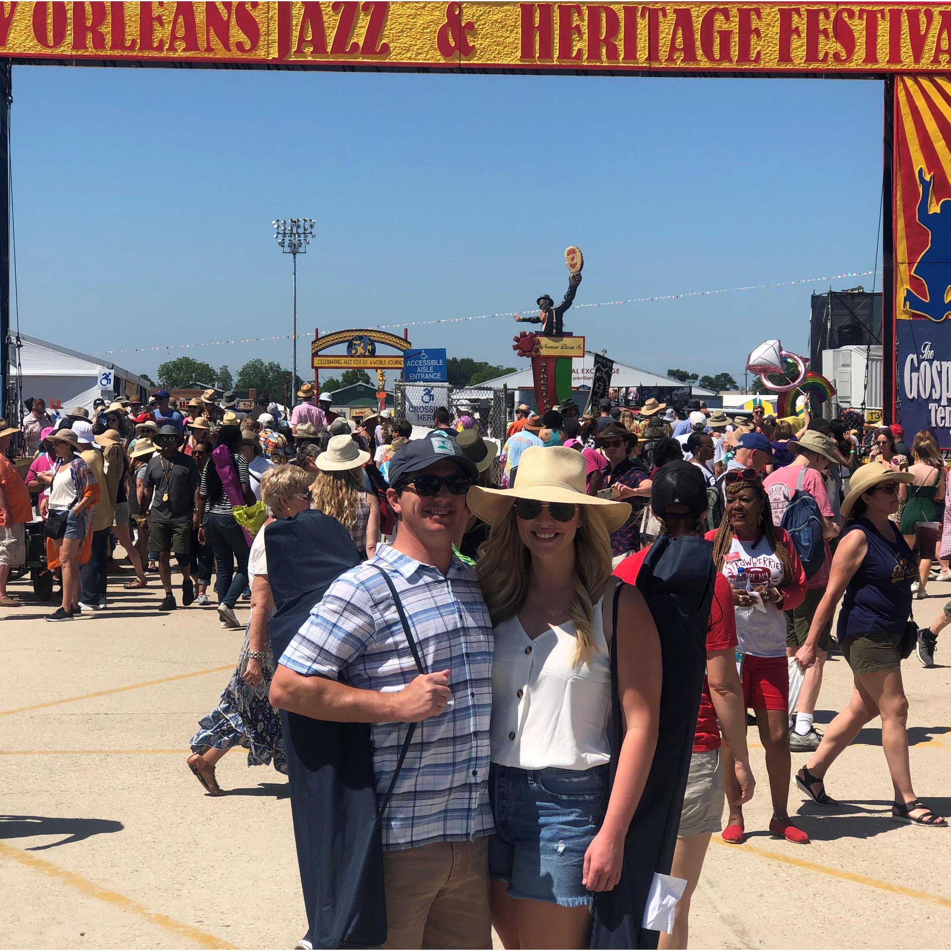 Jazz Fest 2019 - a first for both of us