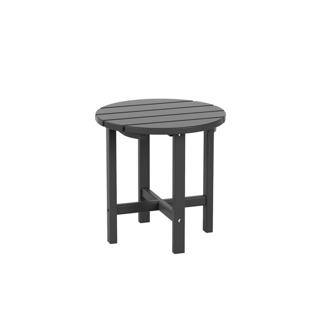 WestinTrends All-Weather Outdoor Patio Round Poly Adirondack Side Table