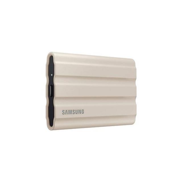 SAMSUNG T7 Shield 2TB, Portable SSD, up to 1050MB/s, USB 3.2 Gen2, Rugged, IP65 Rated, for Photographers, Content Creators and Gaming, External Solid State Drive ‎(MU-PE2T0K/AM, 2022), Beige