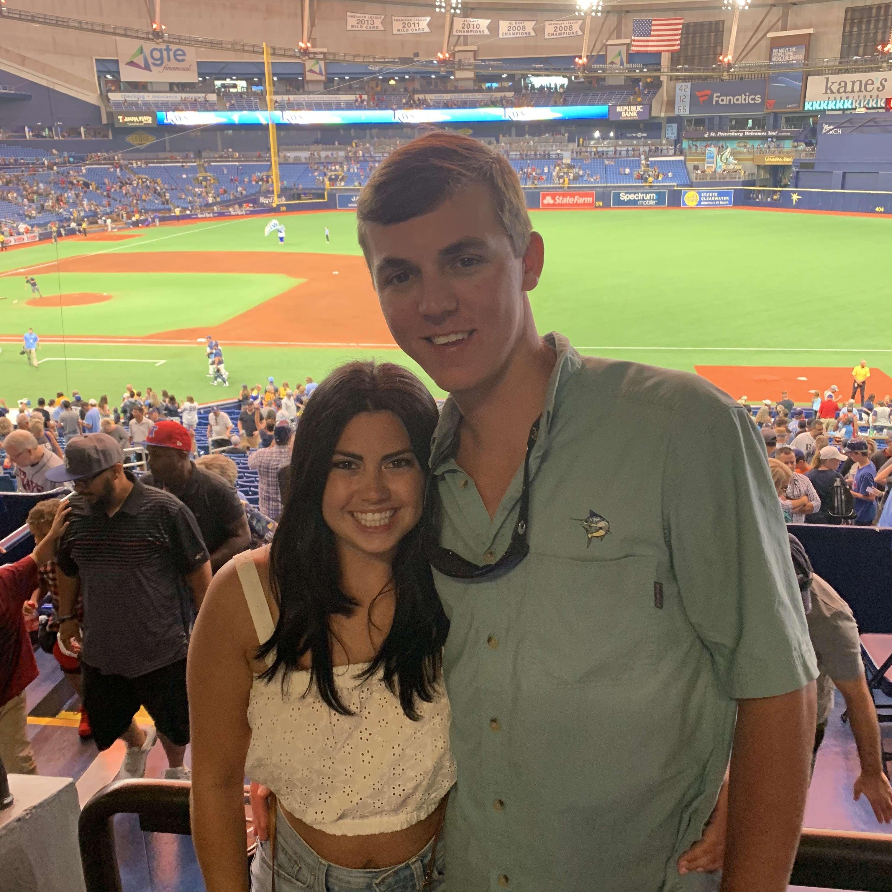 2019: Family trip to Tampa where we caught a Rays game!