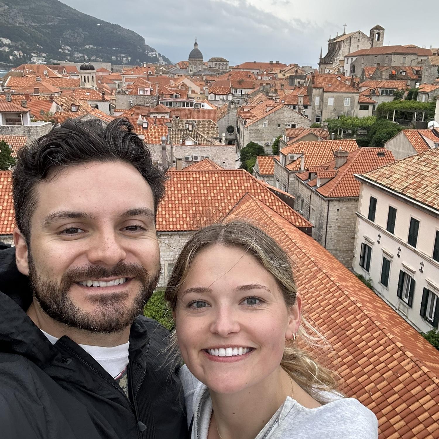 May 31, 2024: In Dubrovnik, Croatia. It was one of our last days and it was raining, but we made the most of it!