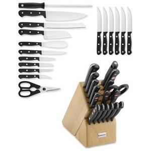 Wüsthof Gourmet 18-Piece Knife Set, Walnut Block