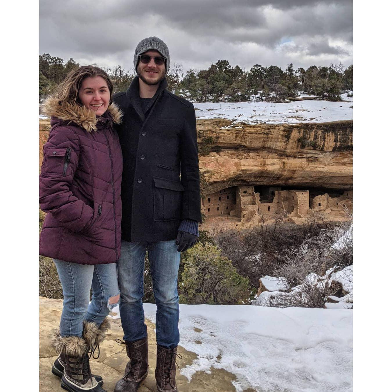 Visiting Mesa Verde.