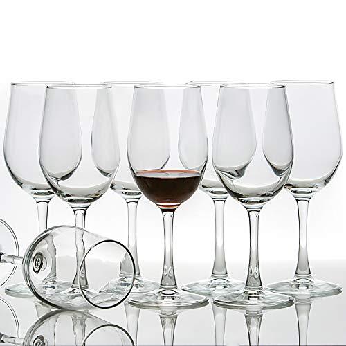 [Set of 8, 12 Ounce] All-Purpose Wine Glasses, Lead Free, Classic